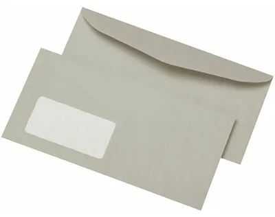 Immagine prodotto di mayer-network 30005396 Kuvertierumschläge Recycling - C6/5, mit Fenster, gummiert, 75g/qm, 1.000 Stück