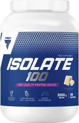Produktbild von Trec Nutrition Isolate 100 - 2000g-Dose White Chocolate