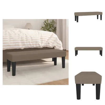 Obrázok produktu pre vidaXL Lavica taupe 100x30x30 cm látka - Lavice