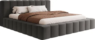 Produktbild von MIRJAN24 Polsterbett Makira, Dopellbett mit Bettkasten, Leistenlattenrost aus Holz (Farbe: Kronos 22, Größe: 180x200 cm)