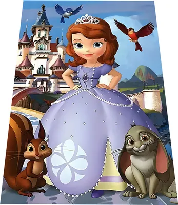 Obrázok produktu pre Detský kusový koberec 120x160 cm - Princezná Sofia 1 a hrad
