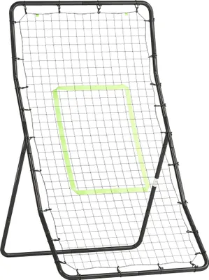 Zdjęcie produktu dla Siatka odbiciowa do bramki A90-053, wytrzymała, łatwa do przenoszenia, stal, PE, czarna, 75 x 126 cm