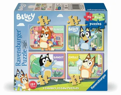 Zdjęcie produktu dla Ravensburger Moje pierwsze puzzle Bluey – 2/3/4/5 elementów