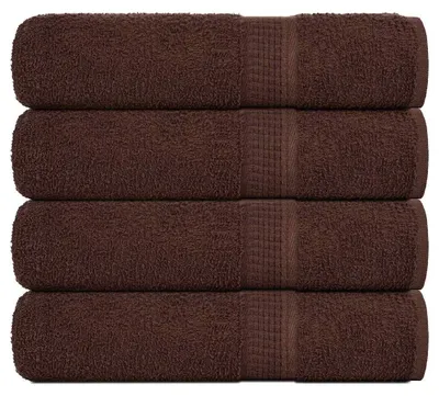 Zdjęcie produktu dla vidaXL Ręczniki kąpielowe FROGN, 4 szt., brązowe, 100 x 150 cm, 360 g/m²