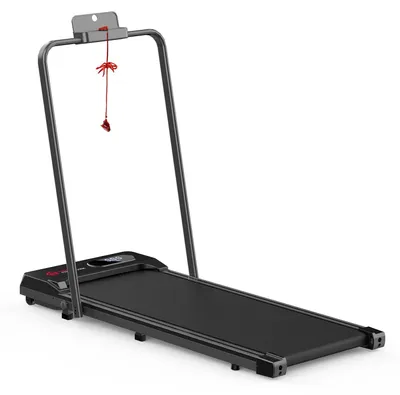 Image de Tapis de marche pliable - Vitesse de 1 à 6 km/h - Tapis de marche pour la marche - Surface de marche - Marche - Tapis de jogging - Avec télécommande