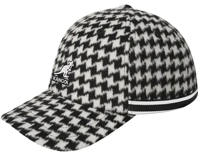 Imagen del producto de Gorra de béisbol Kangol para mujer, con estampado de pata de gallo, apariencia de fieltro, color beige, talla única