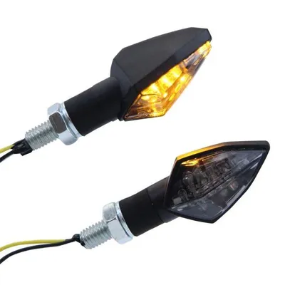 Obrázek produktu pro Motocykl LED směrové světlo Race černé tónované