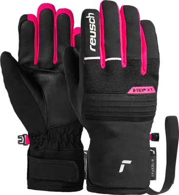 Obrázek produktu pro Prstové rukavice Reusch Benji R-TEX® XT Junior s voděodolnou, prodyšnou funkcí 7748 černá/bílá/růžová glo 6
