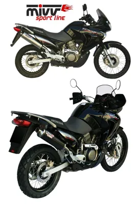Zdjęcie produktu dla Owalny wsuwany układ wydechowy MIVV ze stali nierdzewnej do HONDA XLV 650 Transalp