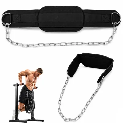 Zdjęcie produktu dla Pas do podciągania - Stalowy łańcuch 60 cm - Do 100 kg - Nylon