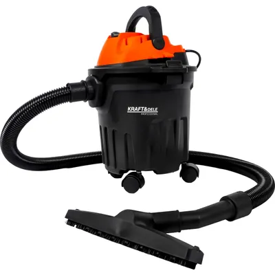 Produktbild von KRAFT&DELE | Nass-Trockensauger, 12L Edelstahlbehälter, 1600W Leistung, Industriestaubsauger, Sauge Aschesauger