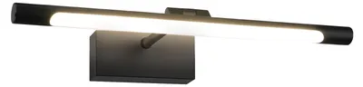 Image de ZMH Lampe de miroir Lampe murale Led salle de bain Lampe 6W blanc neutre Couleur de lumière 4000K Applique murale Pinceable Miroir Chrome Lampe de salle de bain Armoire de toilette 37cm