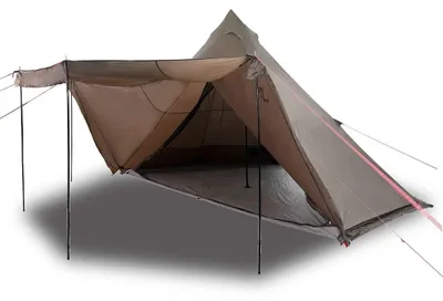 Image de vidaXL Tipi tente familiale 8 personnes brun étanche à l'eau