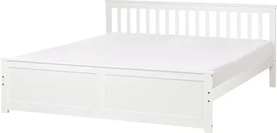 Obrázok produktu pre BELIANI Posteľ biela borovicové drevo MDF 180 x 200 cm s čelom minimalistický škandinávsky štýl spálňa