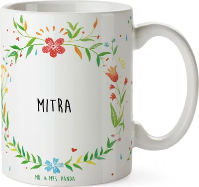 Produktbild von Mr. & Mrs. Panda Kaffeebecher Mitra - Geschenk, haferl, Kaffeetasse, design tasse, Pott