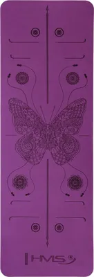 Image de Tapis de Yoga TPE Violet - Antidérapant, écologique
