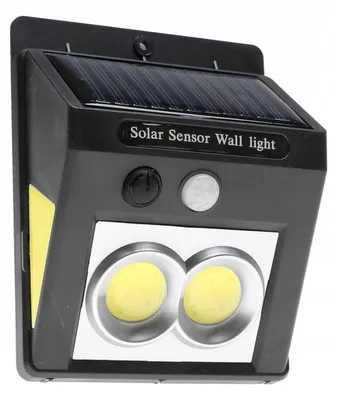 Zdjęcie produktu dla LAMPA SOLARNA Na Ścianę Halogen LED Z CZUJNIKIEM Ruchu Zmierzchu 017