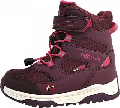 Image de Bottes d'hiver pour filles Trollkids Lofoten, chaussures pour enfants, couleur rose, modèle de loisirs