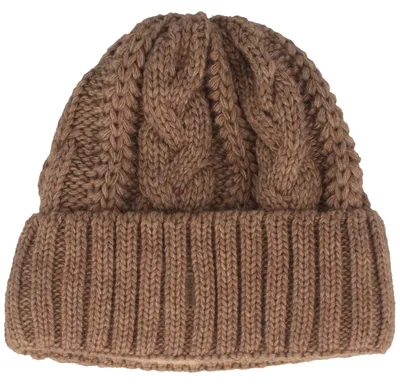 Produktbild von McBurn Strickmütze Zopfmuster mit breitem Umschlag, beige, Gr. Einheitsgröße