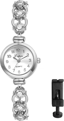 Produktbild von Elegante Damen Armbanduhr Roségold Analog Quarz Wasserdicht Edelstahl Verstellbar Kleine Modeuhr für Alltag und Business