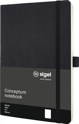 Produktbild von sigel Notizbuch Conceptum DIN A5 blanko schwarz