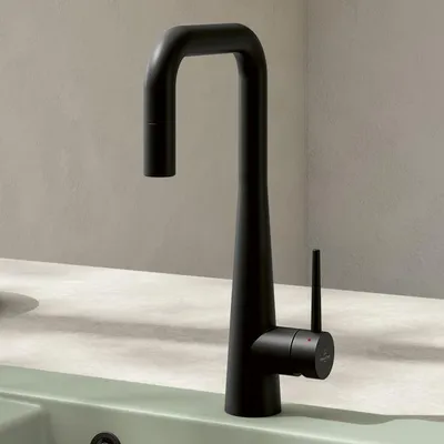 Zdjęcie produktu dla V&B Jednouchwytowa bateria zlewozmywakowa Konic 221x103,5 mm, czarny matowy