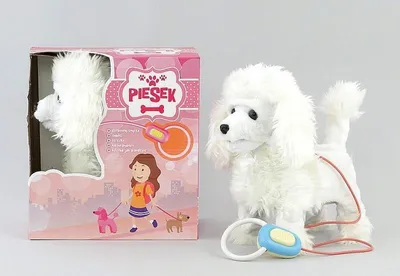 Zdjęcie produktu dla Piesek na baterie biały 24x16x14cm