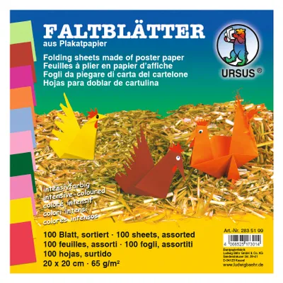 Produktbild von Faltblock intensivfarben 65 g 10 x 10 cm