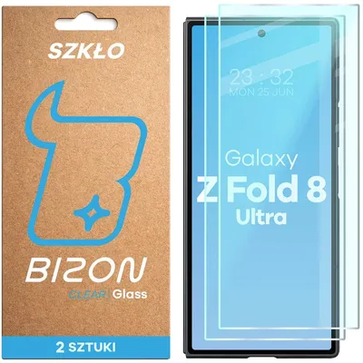 Produktbild von 2x Gehärtetes Glas für Galaxy Z Fold8 Ultra, Bizon Glass Clear Duo