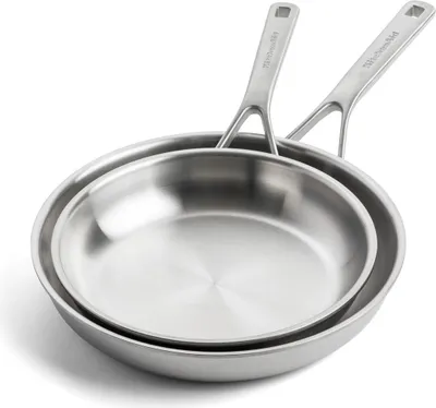 Obrázok produktu pre Súprava viacvrstvových panvíc KitchenAid z nehrdzavejúcej ocele - ø 20 a 28 cm