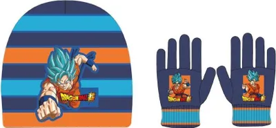 Immagine prodotto di Set berretto e guanti Dragon Ball Saiyan Blue per bambini