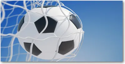 Produktbild von Tulup® Leinwandbild - 140x70 cm - Wandkunst - Drucke auf Leinwand - Leinwanddruck  - Sport - Blau - Ball im Tor
