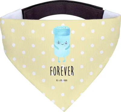 Produktbild von Mr. & Mrs. Panda Bandana Beste Freunde Salz - Gelb Pastell - Geschenk, Halstuch für Hund, Lustige Sprüche, Hundehalstuch, Hunde Schal, Fehlende Keywords