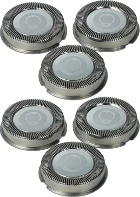 Produktbild von vhbw 6x Ersatz-Scherköpfe kompatibel mit Philips HQ5815, HQ5816, HQ5818, HQ5819, HQ5820, HQ5813, HQ5814, HQ5811, HQ5812 Elektrorasierer, Silber