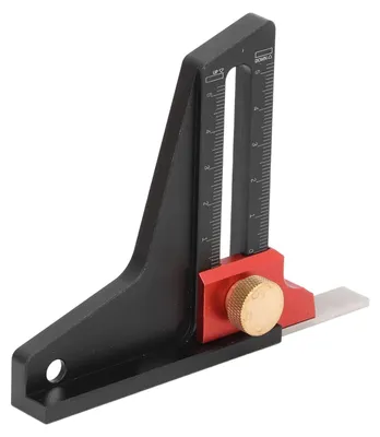 Produktbild von Präzisions-Höhenmesser aus Aluminiumlegierung für Tischkreissägen, Höhenmesser für Holzbearbeitung, Messbereich 0–50 mm