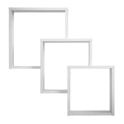 Immagine prodotto di FMD Möbel FIBI mensola a muro con 3 scomparti - bianco - Dimensioni: 64 cm x 65,5 cm x 19 cm; 297-001