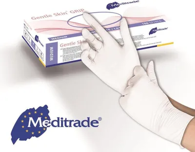 Produktbild von 1000 Latex-Handschuhe Gentle Skin Grip - puderfrei - sehr griffig - Gr. S