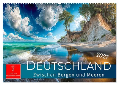 Produktbild von Deutschland - zwischen Bergen und Meeren (Wandkalender 2027 DIN A2 quer), CALVENDO Monatskalender
