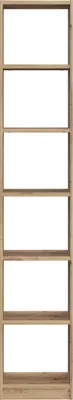 Produktbild von Hohe Bücherregal 5 offene Regalböden aus Eiche Artisan 40x220 Candlekeep