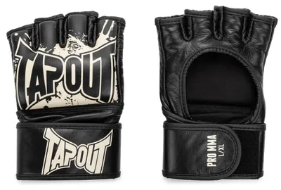 Immagine prodotto di Guanti in pelle da combattimento MMA Pro (1 paio) PRO MMA Nero/Ecru M Tapout