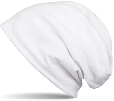 Produktbild von styleBREAKER Uni Beanie Mütze Fleece Futter Polyacryl 60cm, Weiß