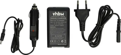 Produktbild von vhbw Ladegerät kompatibel mit Samsung VP-HMX20C, VP-MX10, VP-MX10A, VP-MX10AH, VP-HMX10C, VP-HMX20 Kamera - Ladeschale, Kfz-Adapter Ladeanzeige