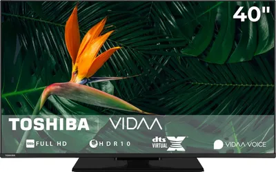 Toshiba Fernseher 40 Zoll Smart TV VIDAA Full HD Fernseher HDR Smart TV mit Triple-Tuner, LED TV