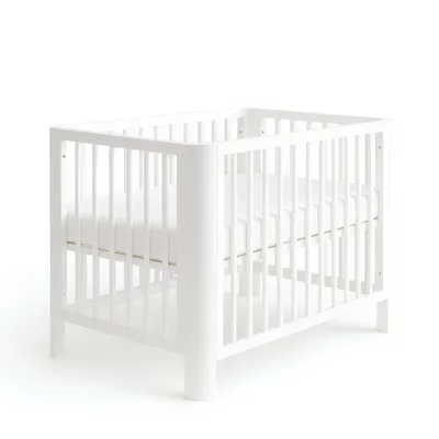 Produktbild von Baby-Delux Babybett Kinderbett 60x120 weiß Lio 2in1 umbaubar Schutzgitter Komfort Matratze