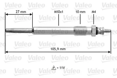 Produktbild von VALEO 345103 Glühkerze