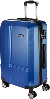 Produktbild von BRUBAKER Hartschalenkoffer New York - Erweiterbarer Hartschalen Reisekoffer mit Zahlenschloss, 4 Rollen und Teleskopgriff - Rollkoffer L - Dunkelblau