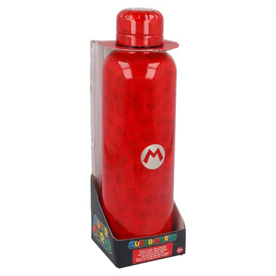 Produktbild von Nintendo thermoskanne Super Mario 515 ml 7 x 24 cm Edelstahl rot