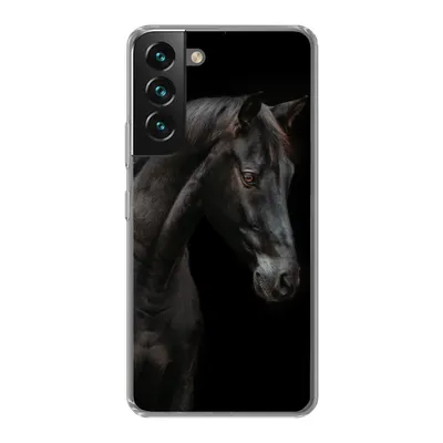Produktbild von MuchoWow® Handyhülle Schutzhülle Hülle für Samsung Galaxy S22 Pferd - Tier - Schwarz Silikon Softcase Handy Hülle - Mobiltelefonhülle