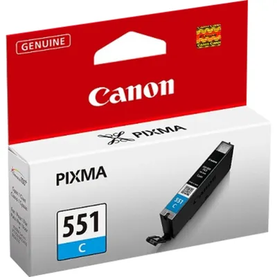Produktbild von Canon CLI-551C Tinte Cyan, Standardertrag, Foto zyan, Tinte auf Farbstoffbasis, 1 Stück(e), 304 Seiten