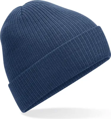 Produktbild von Beechfield B376R | Polylana® Ribbed Beanie - Farbe: Steel Blue - Größe: One Size